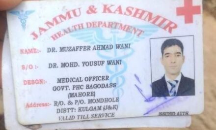 Kulgam doctor dies in Ramban road accident