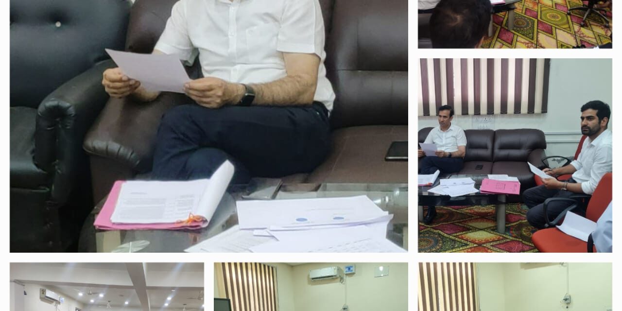 DPO Ganderbal reviews progress of Poshan Projects