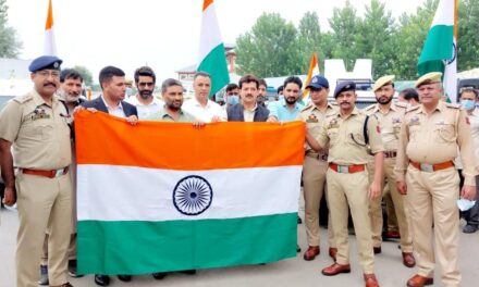 Tiranga Rally Organised under ‘ Har Ghar Tiranga ‘ Campaign by Ganderbal Police.