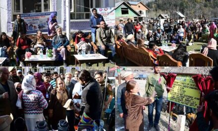 Back to Village-4 at Ganderbal:Sheetal Nanda visits Mammer area interacts with PRIs,locals Also lays foundation stone for SWM shed at Sonamarg