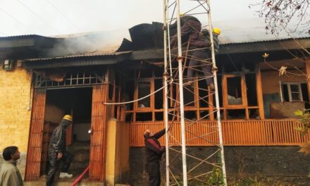 Fire Breaks Out in PDD Office in Sangam Anantnag