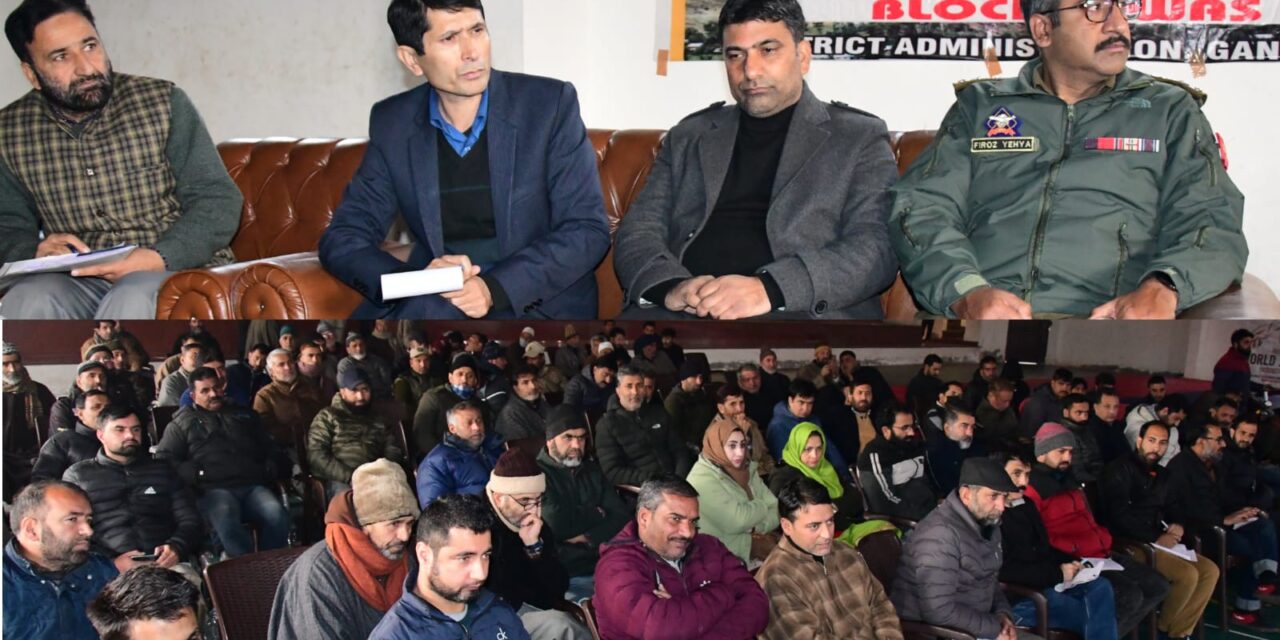 District Admin Gbl held Block Diwas at Indoor Stadium Sehpora