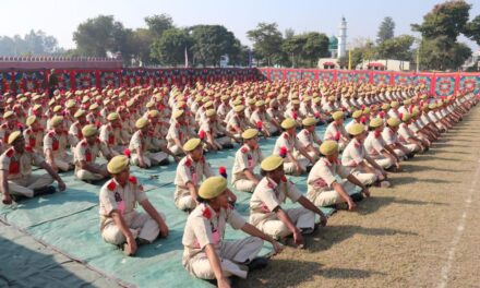 DGP J&K visits PTS Kathua; addresses trainees;Says with committed efforts of J&K Police, CAPFs & cooperation of people much better security situation in J&K