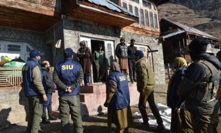 SIU Carries Out Sereaches of Various Houses in Kupwara