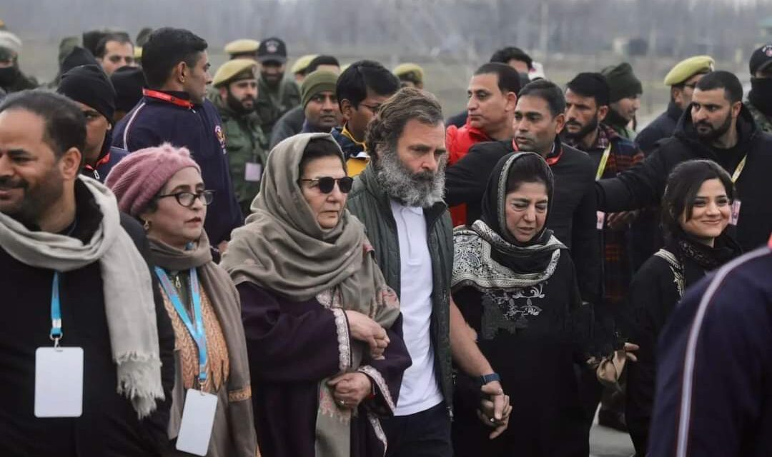 Bharat Jodo Yatra resumes from Awantipora day after alleged security lapse