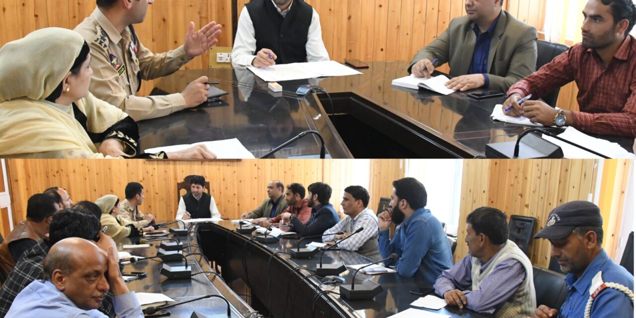 Arrangements for Shab-e-Qadr & Eid ulFitr reviewed at Ganderbal