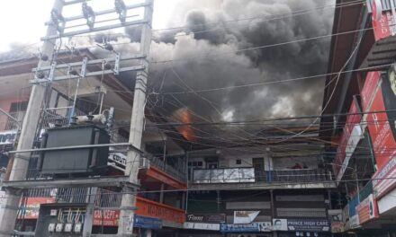 Massive fire breaks out in Srinagar’s Hazratbal, no causality reported