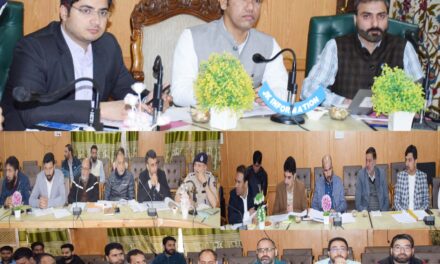 Div Com Kashmir reviews progress on Special Summary Revision in Pulwama & Shopian at Circuit House Pulwama