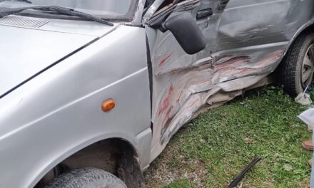 Pregnant lady among three injured in road mishap at Wussan Ganderbal