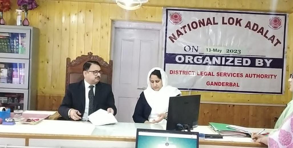 2nd National Lok-Adalat held in District Ganderbal
