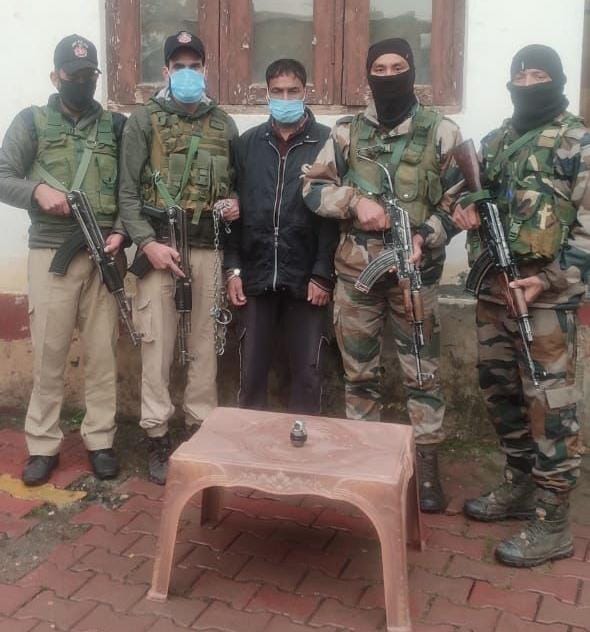 One Militant Associate Arrested in nagbal chandoosa Baramulla : Police