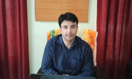 Assistant Labour Commissioner Ganderbal greets people on Eid-Ul-Adha