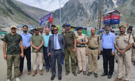 ADGP Director F&ES Visits Baltal, Takes Stock of Fire Safety Arrangements