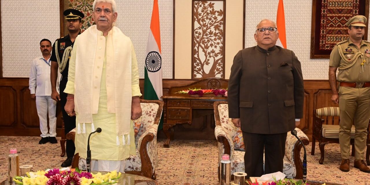 B R Sharma takes oath as J-K’s State Election Commissioner