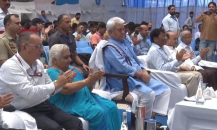 Lt Governor visits IIT Jammu’s Jagti Campus;Addresses the students of the joining batch of 2023 at the Foundation Program
