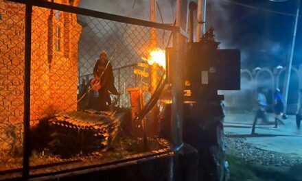 Transformer catches fire at Sopore’s Krankshivan Colony