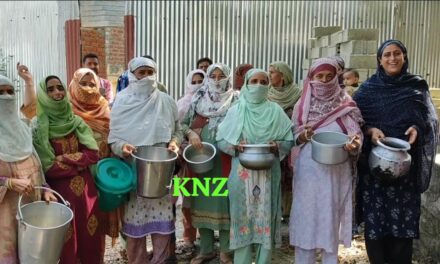 Sindhbal residents protest against drinking water shortage