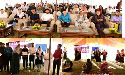 Advisor for CIPS reaches Ganderbal on 3 days visit for spot inspection of Mashal-e-Gaash literacy campaign