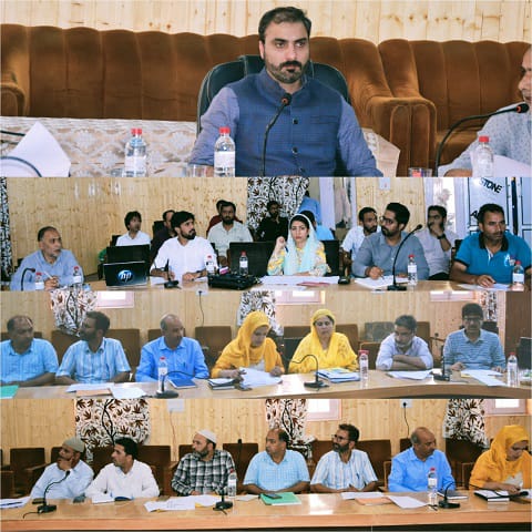 Continuing Block Level review meetings;Deputy Commissioner Pulwama chairs meeting in Tral.