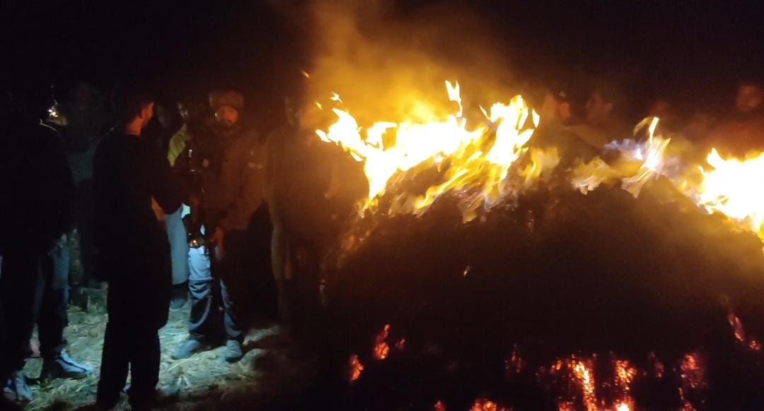 Paddy Crop Gutted in Bandipora Village