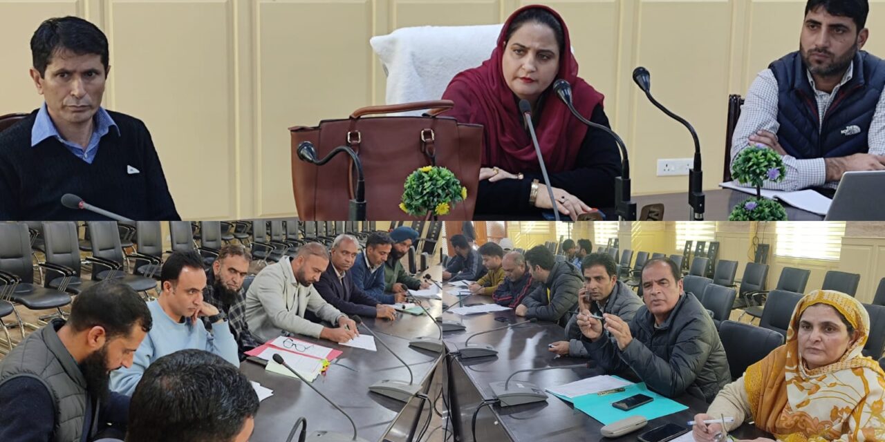 Chairperson, DDC Ganderbal reviews progress under District Capex 2023-24
