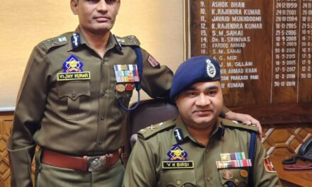 Vidhi Kumar Birdi assume charge of IGP Kashmir