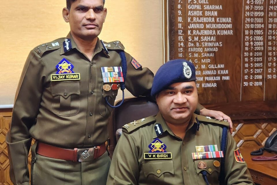 Vidhi Kumar Birdi assume charge of IGP Kashmir