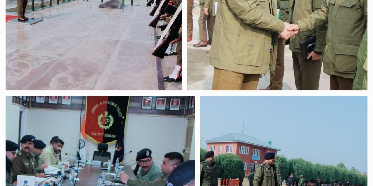 IGP Kashmir chairs security review meeting in Kulgam