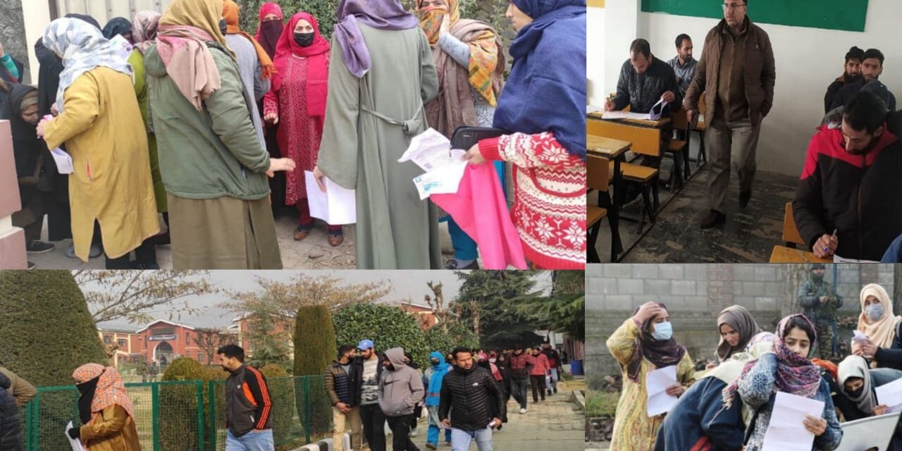 More Than 2 Lac Aspirants Appear in JKSSB Panchayat Secretary (VLW) Exams Across J&K, Provisional Key Announced