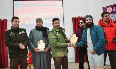 Ganderbal Police organized music/singing competition at GDC Ganderbal