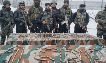 4 IED Recievers, 3 Boxes of Detonators and warlike stores recovered in Kupwara