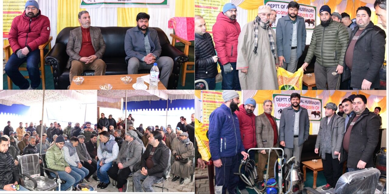 Animal Husbandry Gbl organizes awareness program on HADP;DC distributes seed kits, milking machine among HADP beneficiaries