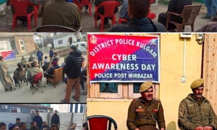 Police organises Cyber Crime awareness programmes in Kulgam