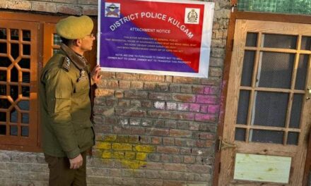 Property of notorious drug peddler worth lakhs attached in Kulgam