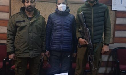 Police arrests drug peddler in Baramulla; Contraband substance recovered