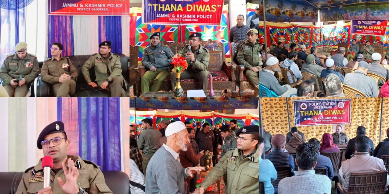 Ganderbal Police observed “Thana Diwas” at Ganderbal and Kangan