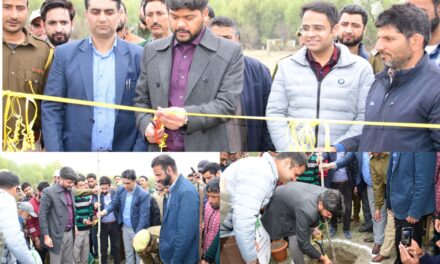 DC Ganderbal launches Chinar plantation drive under SVEEP at Biodiversity Park Dagapora