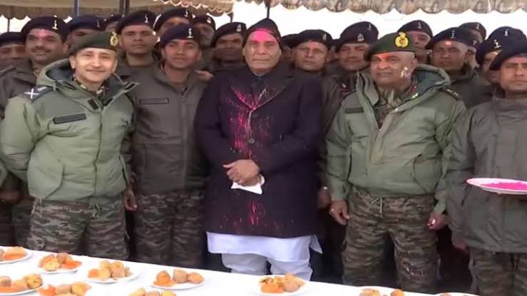 Nation continues to flourish despite ‘some untoward events’ on our borders at times: Rajnath Singh at Ladakh