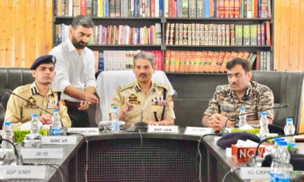 DGP J&K, reviews security preparedness for upcoming Lok Sabha elections in Anantnag