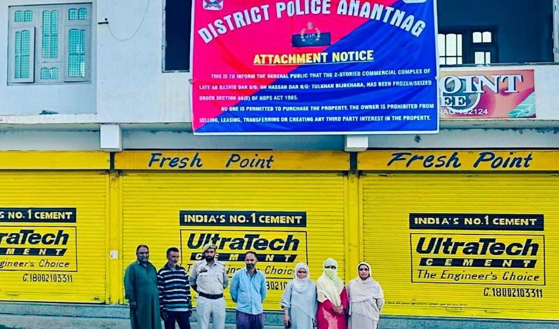 J&K Police Seize ₹2 Crore Complex Linked to Drug Trafficking in Bijbehara