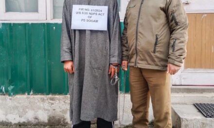 Police arrests drug peddler in Kupwara; Contraband substance recovered