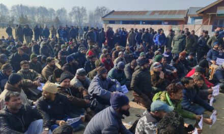 Ganderbal PDL/TDL Workers Divided Over Seniority List, Protest Continues