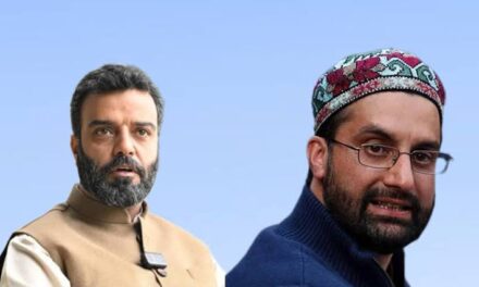 NC MP Aga Syed Ruhullah Mehdi meets Hurriyat chief Mirwaiz Umar Farooq in Delhi