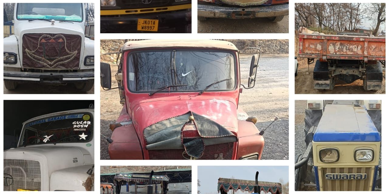 22 vehicles used for illegal mining seized in Ganderbal during January month:Police