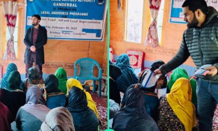 DLSA Ganderbal organizes Legal Awareness Program on “Right to Free Legal Aid and Legal Representation”