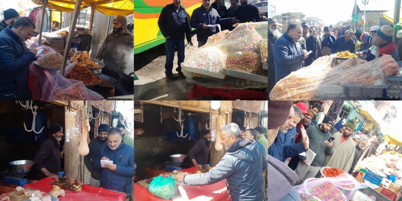 Food Safety Department Cracks Down on Roadside Eateries in Kangan