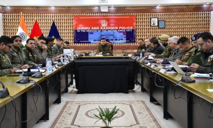 IGP Kashmir Chairs Security Review Meeting at PCR Kashmir