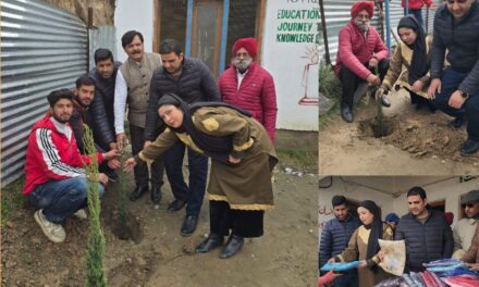 Bharat Vikas Parishad J&K Organizes Free Distribution Camp and Plantation Drive in Hajibagh HMT