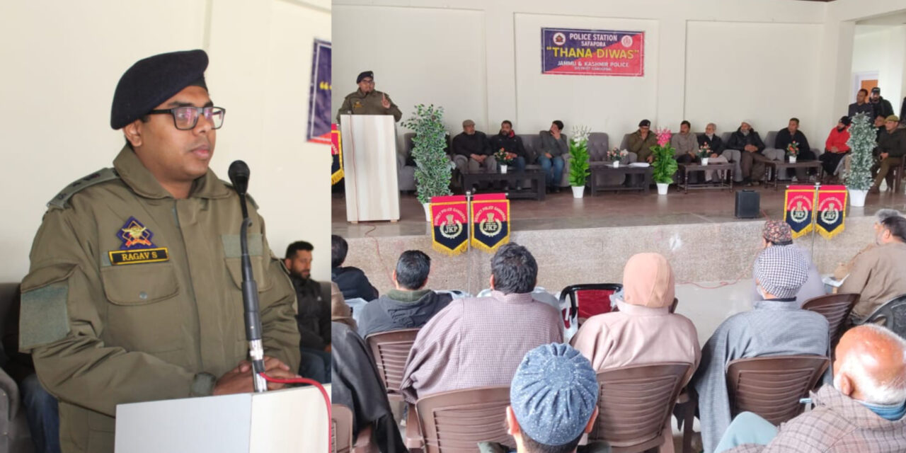 Ganderbal Police observes “Thana Diwas” programme across the District.