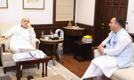 LoP Sunil Sharma meets Amit Shah; discusses region’s security, development